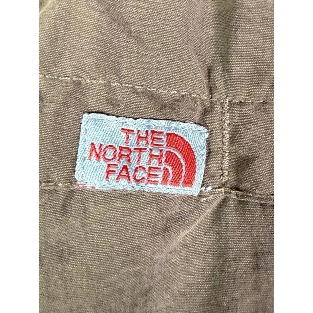 The North Face Mens XXL Brown Nylon Mesh Lined Cargo Hiking Shorts Elastic Waist